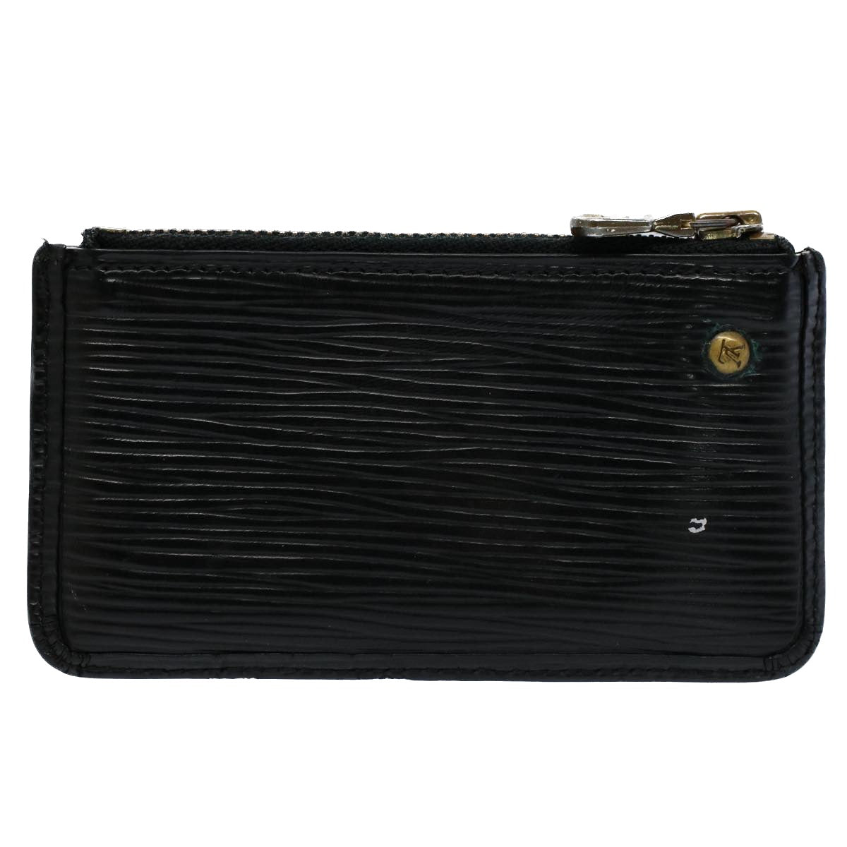 LOUIS VUITTON Epi Pochette Cles Coin Purse Black M63802 LV 55922