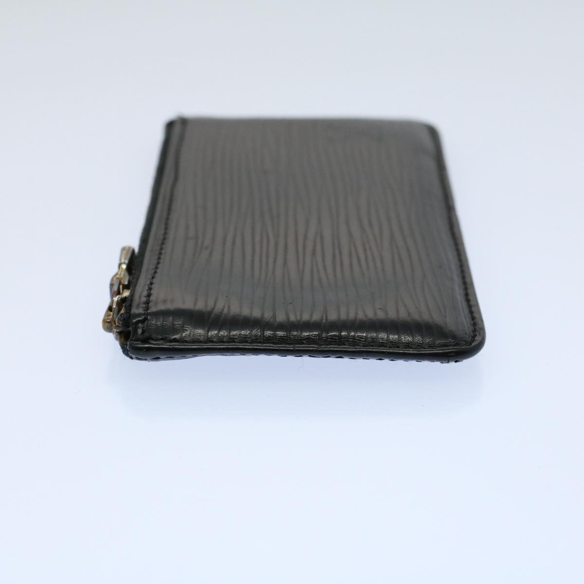 LOUIS VUITTON Epi Pochette Cles Coin Purse Black M63802 LV 55922