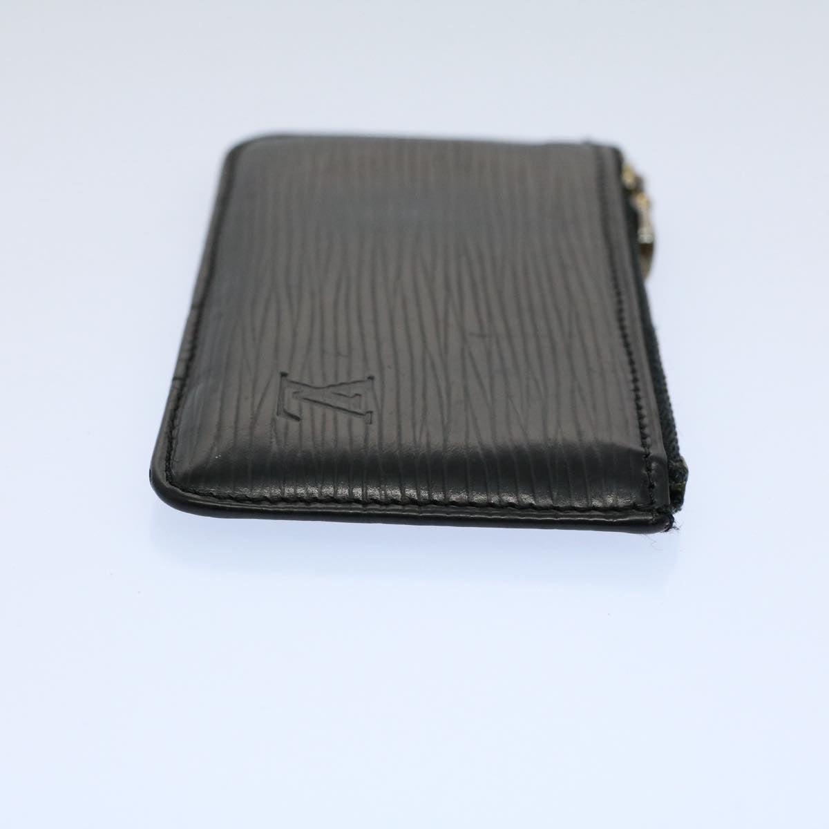 LOUIS VUITTON Epi Pochette Cles Coin Purse Black M63802 LV 55922