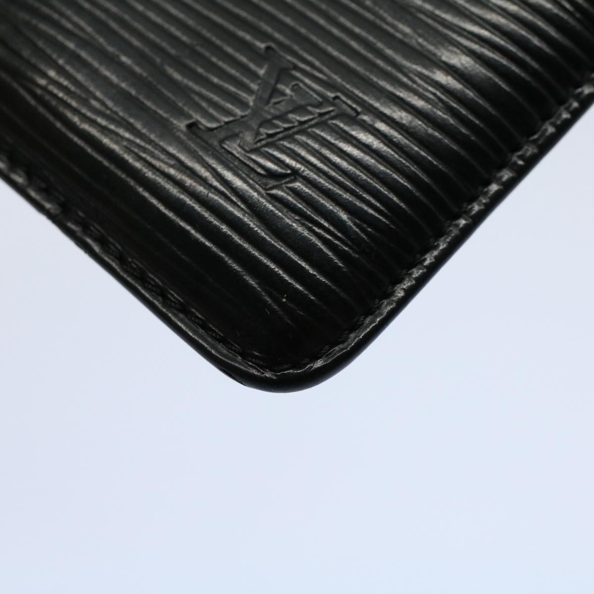 LOUIS VUITTON Epi Pochette Cles Coin Purse Black M63802 LV 55922