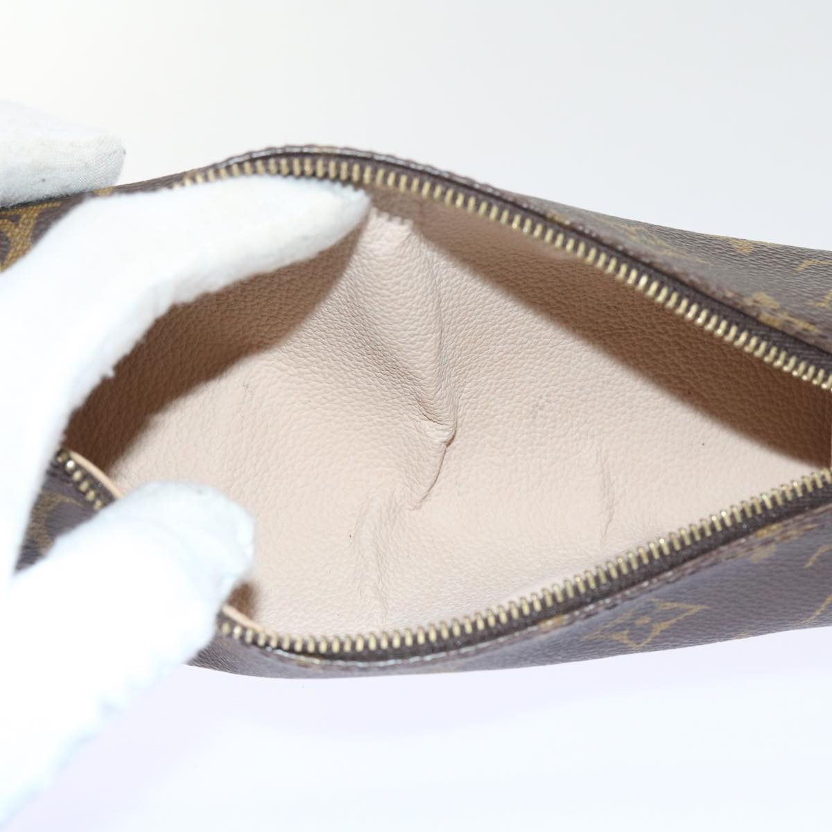 LOUIS VUITTON Monogram Trousse Rondo Pouch M47630 LV 55923