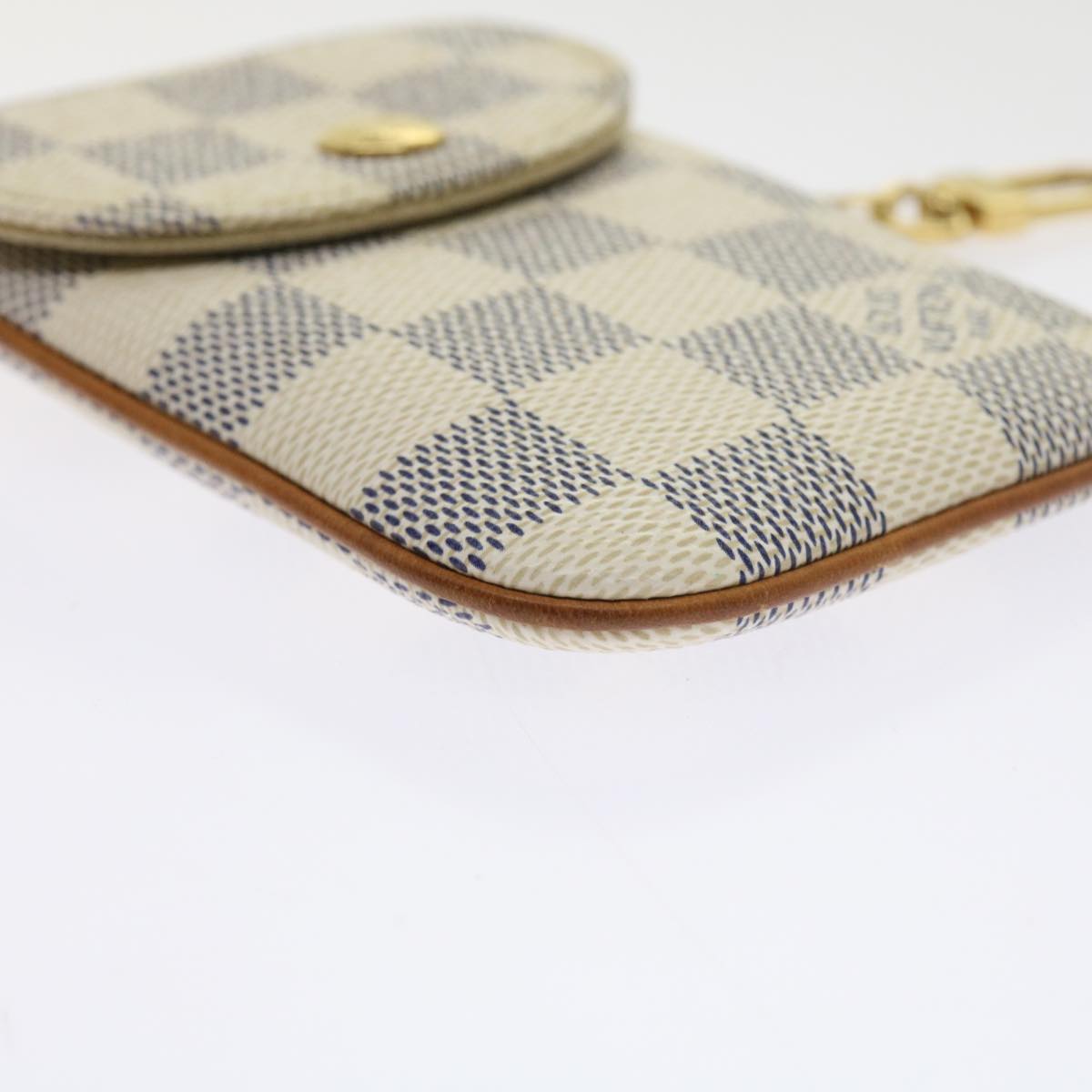 LOUIS VUITTON Damier Azur Etui Telephonne MM Cell Phone Case N60026 55924