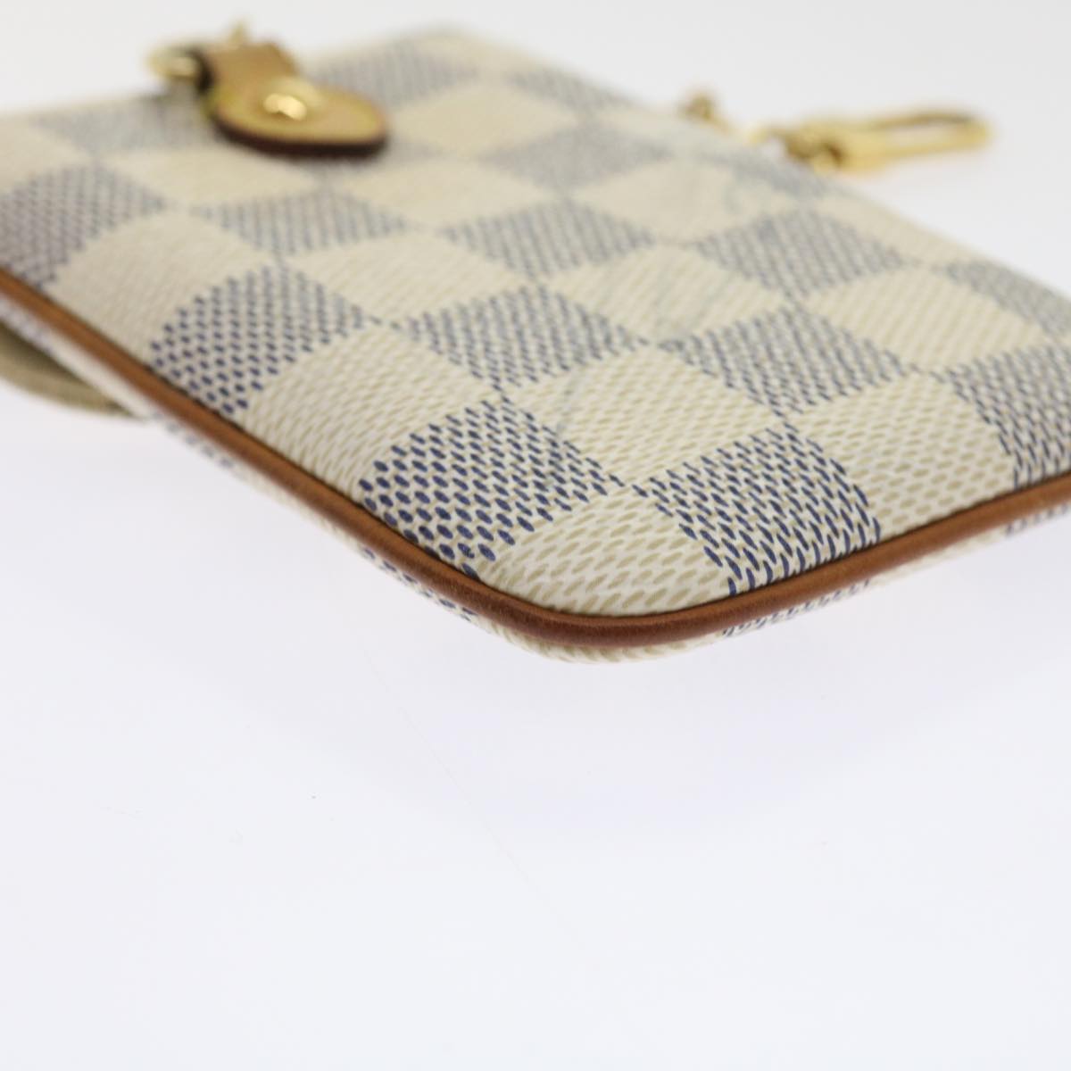 LOUIS VUITTON Damier Azur Etui Telephonne MM Cell Phone Case N60026 55924