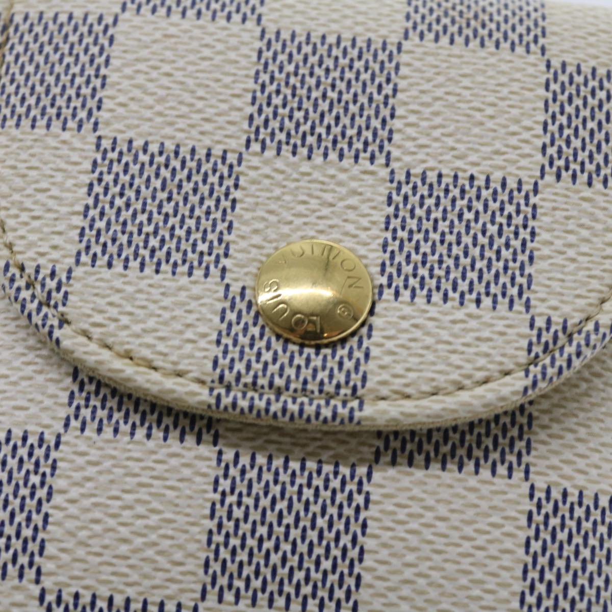 LOUIS VUITTON Damier Azur Etui Telephonne MM Cell Phone Case N60026 55924