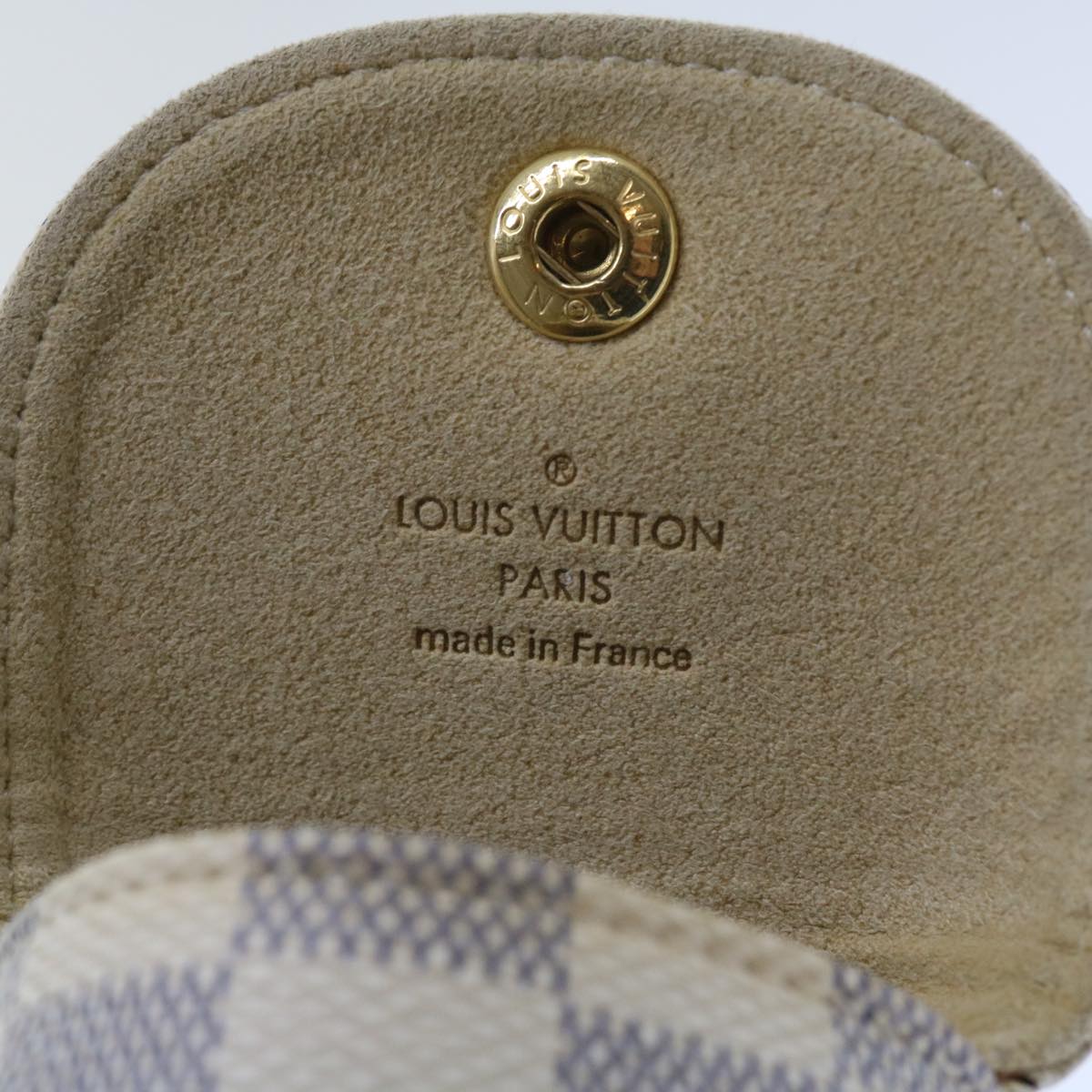 LOUIS VUITTON Damier Azur Etui Telephonne MM Cell Phone Case N60026 55924
