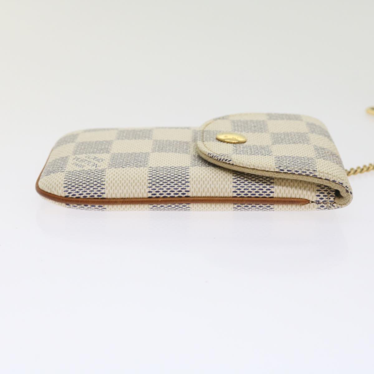LOUIS VUITTON Damier Azur Etui Telephonne MM Cell Phone Case N60026 55924
