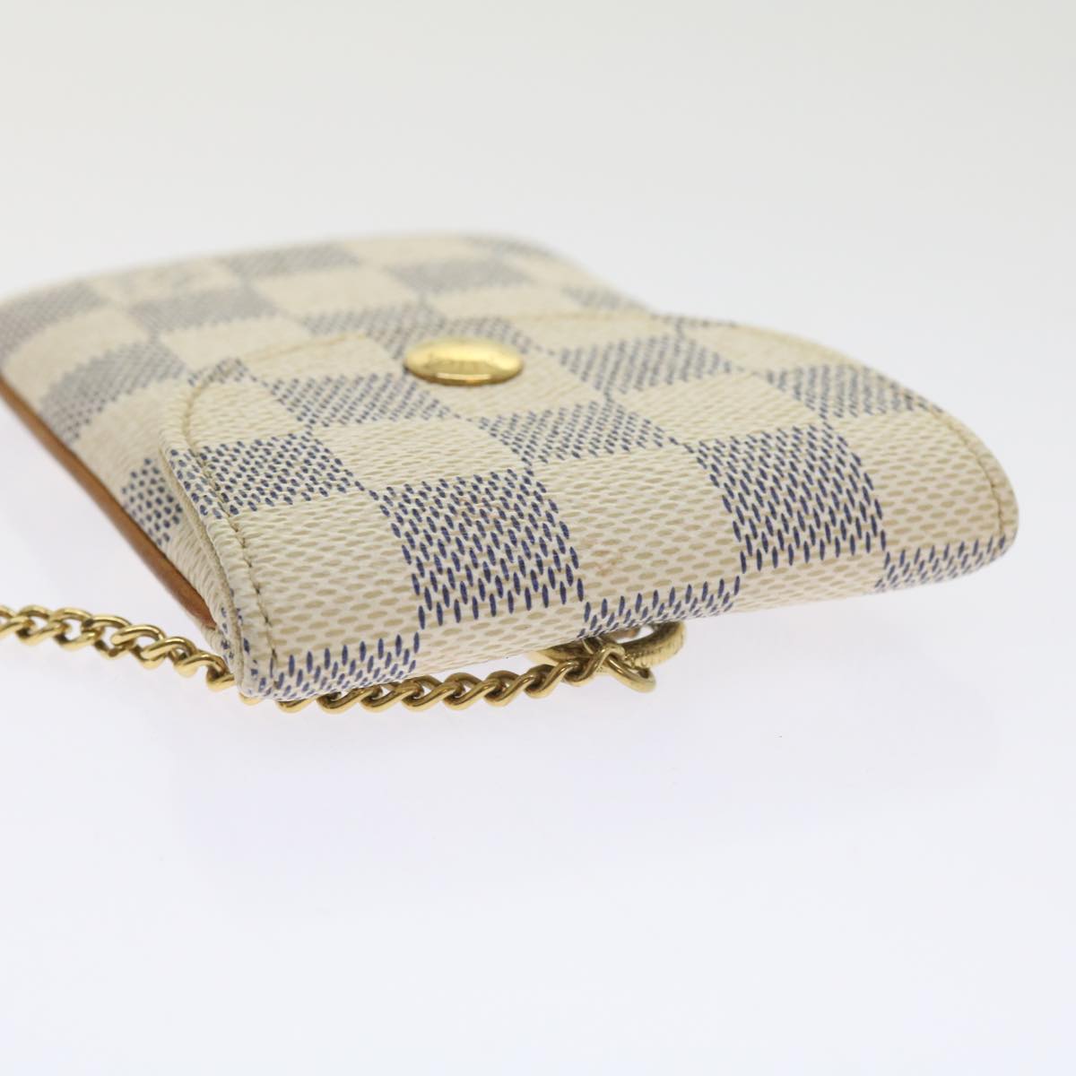 LOUIS VUITTON Damier Azur Etui Telephonne MM Cell Phone Case N60026 55924