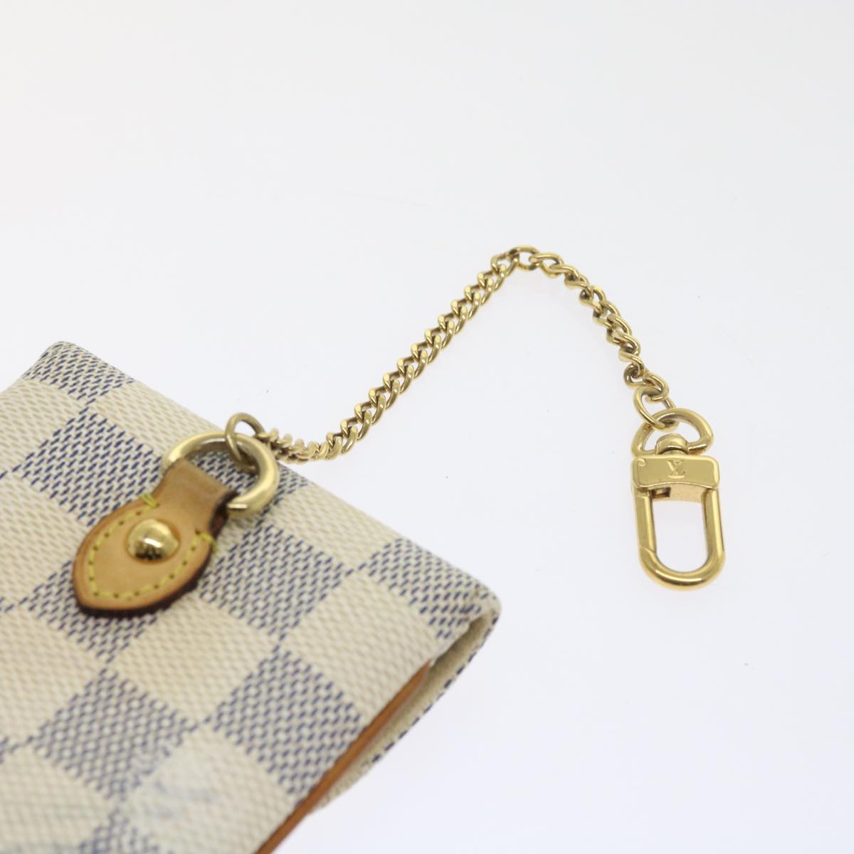 LOUIS VUITTON Damier Azur Etui Telephonne MM Cell Phone Case N60026 55924