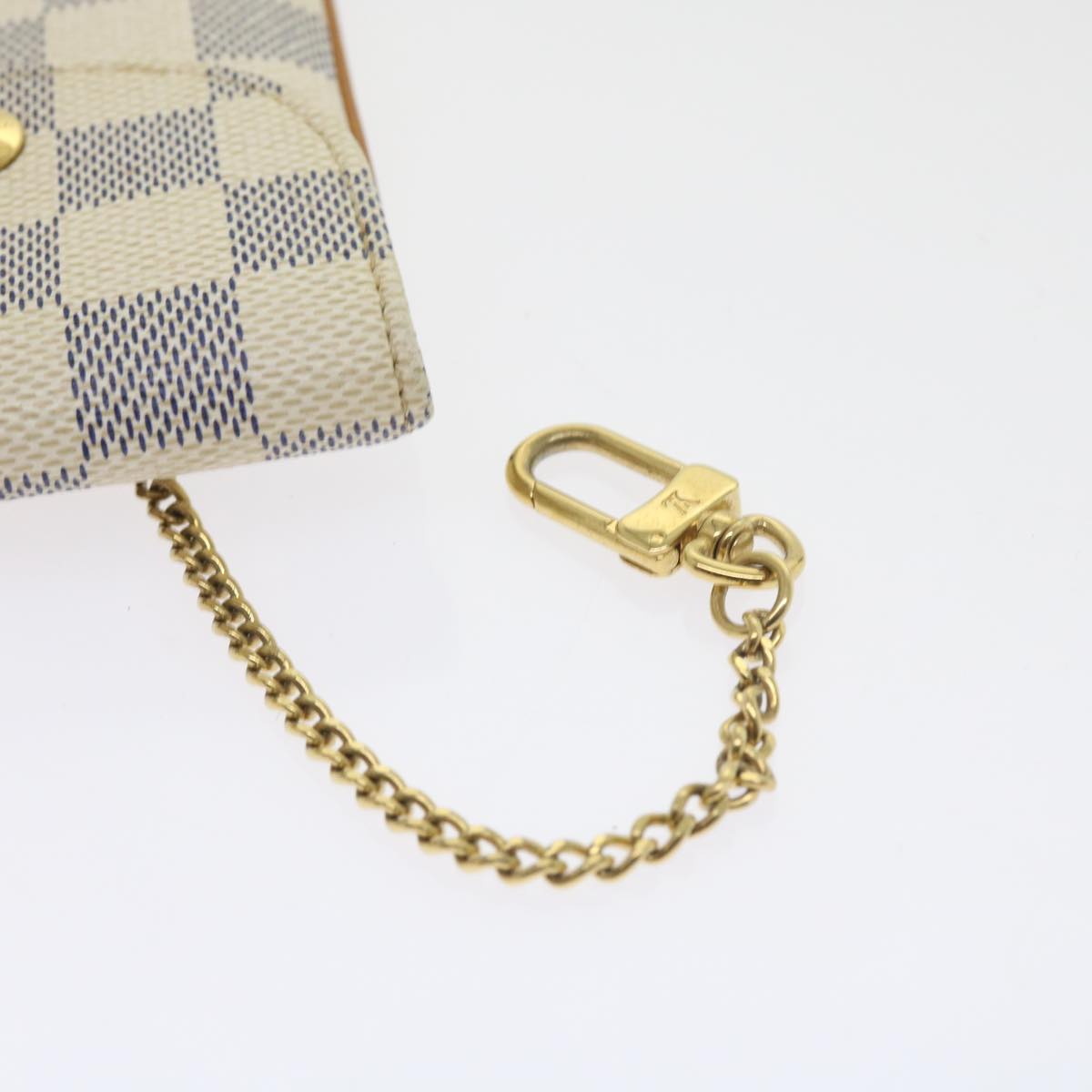 LOUIS VUITTON Damier Azur Etui Telephonne MM Cell Phone Case N60026 55924