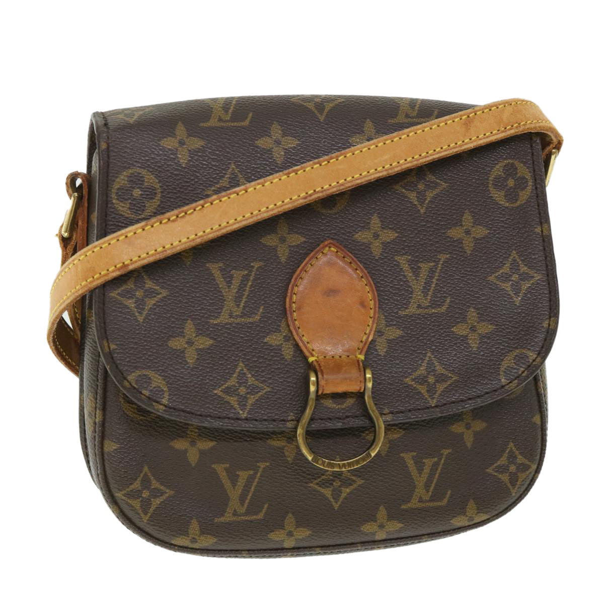 LOUIS VUITTON Monogram Saint Cloud MM Shoulder Bag M51243 LV 55929
