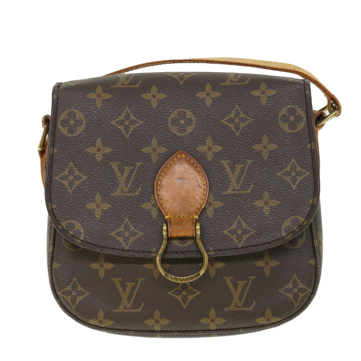 LOUIS VUITTON Monogram Saint Cloud MM Shoulder Bag M51243 LV 55929