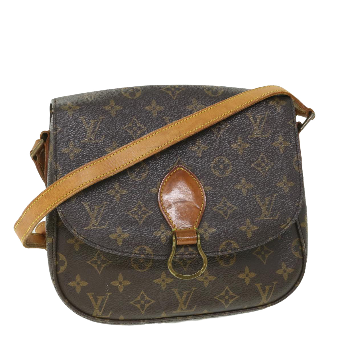 LOUIS VUITTON Monogram Saint Cloud GM Shoulder Bag M51242 LV 55936