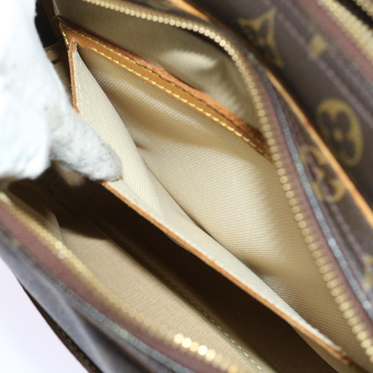 LOUIS VUITTON Monogram Reporter PM Shoulder Bag M45254 LV 55948