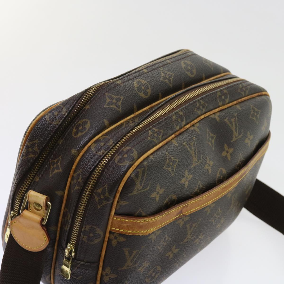 LOUIS VUITTON Monogram Reporter PM Shoulder Bag M45254 LV 55948