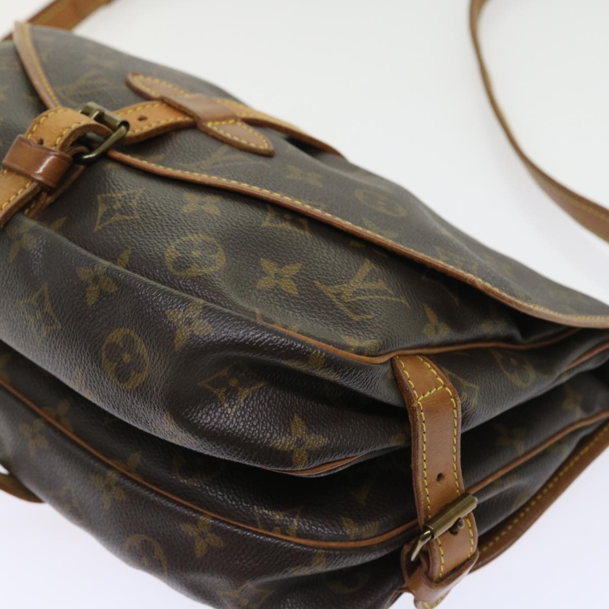 LOUIS VUITTON Monogram Saumur 30 Shoulder Bag M42256 LV 55952