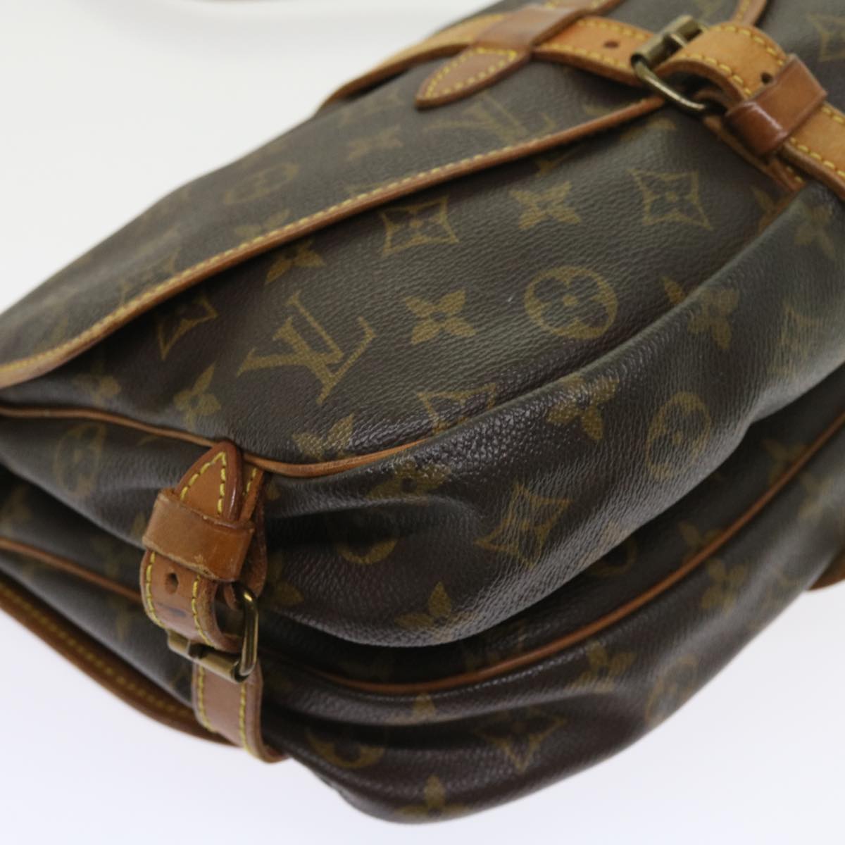LOUIS VUITTON Monogram Saumur 30 Shoulder Bag M42256 LV 55952