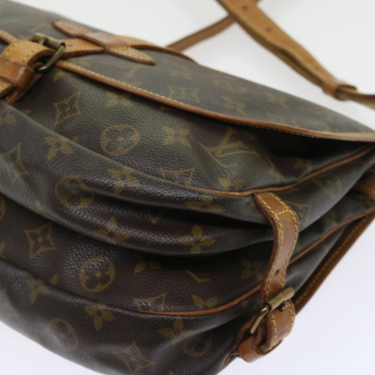 LOUIS VUITTON Monogram Saumur 30 Shoulder Bag M42256 LV 55952
