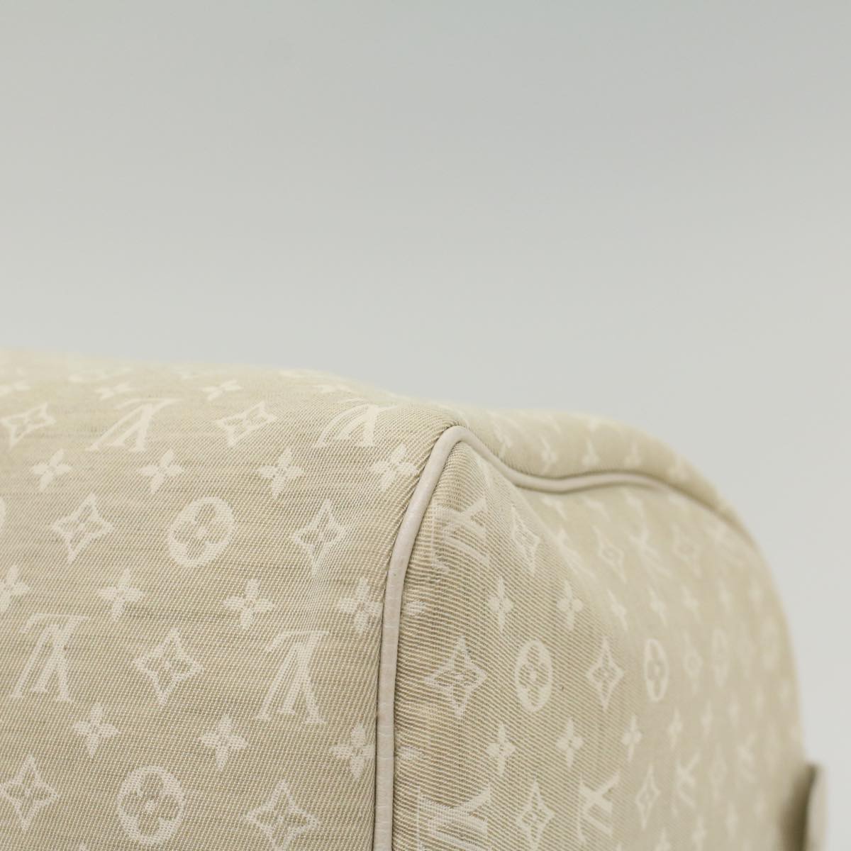 LOUIS VUITTON Monogram Mini Lin Speedy 30 Hand Bag White Dunne M95319 55955