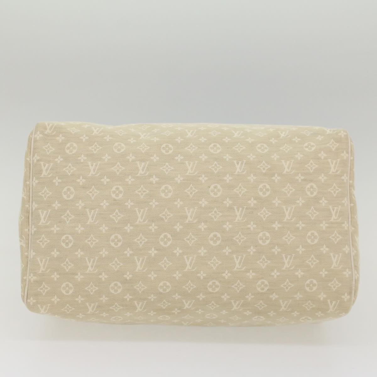 LOUIS VUITTON Monogram Mini Lin Speedy 30 Hand Bag White Dunne M95319 55955