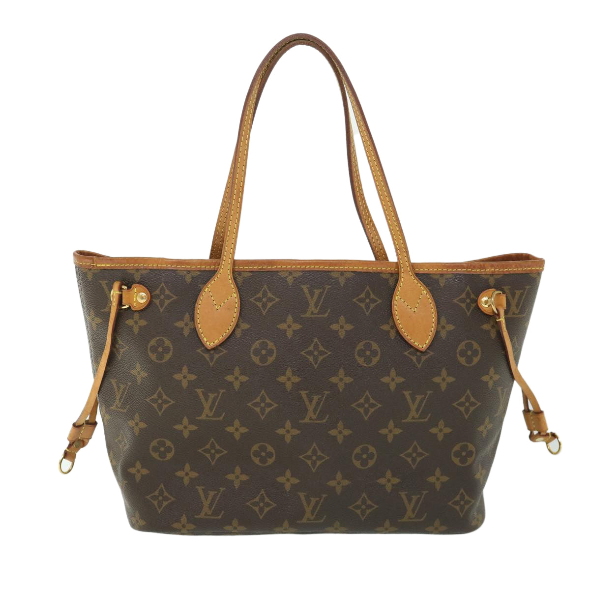 LOUIS VUITTON Monogram Neverfull PM Tote Bag M40155 LV 55956