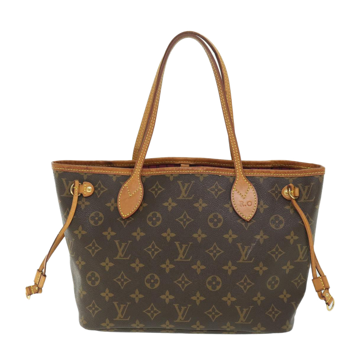 LOUIS VUITTON Monogram Neverfull PM Tote Bag M40155 LV 55956