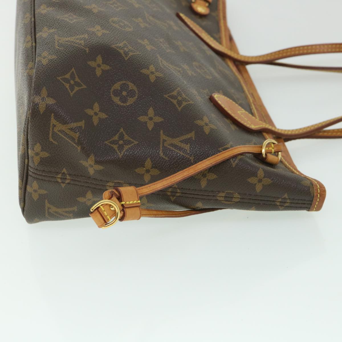 LOUIS VUITTON Monogram Neverfull PM Tote Bag M40155 LV 55956
