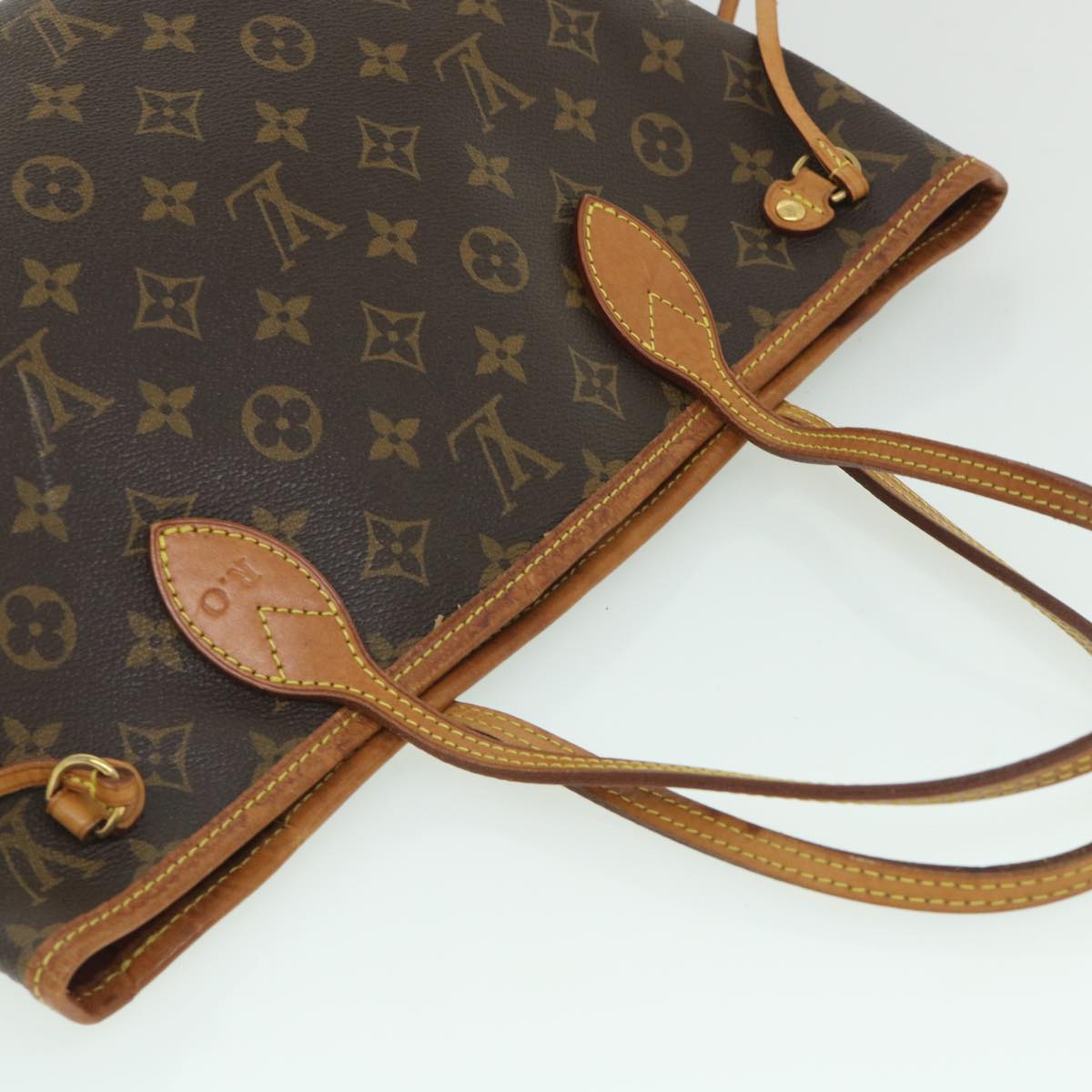 LOUIS VUITTON Monogram Neverfull PM Tote Bag M40155 LV 55956