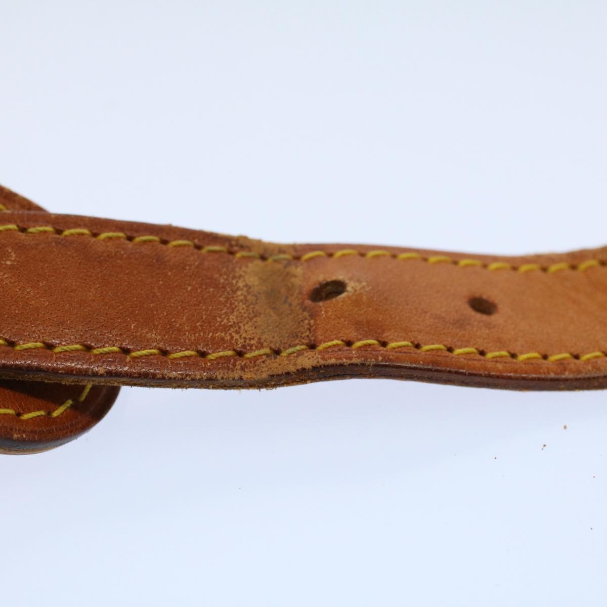 LOUIS VUITTON Adjustable Shoulder Strap Leather 32.7""-40.2"" Beige 55966