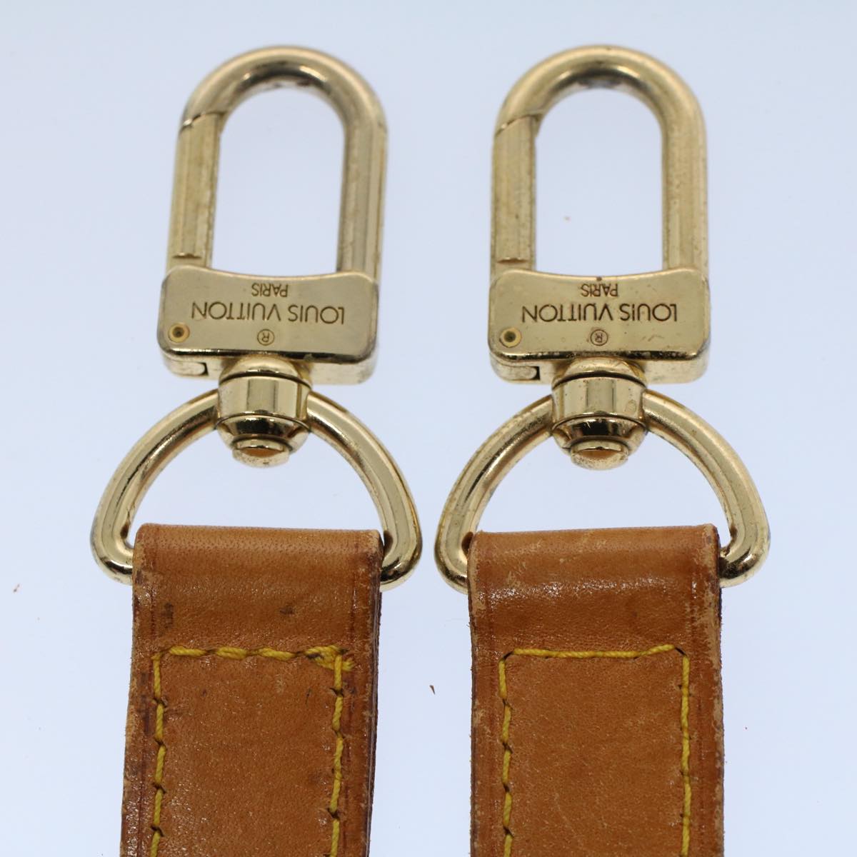 LOUIS VUITTON Adjustable Shoulder Strap Leather 32.7""-40.2"" Beige 55966