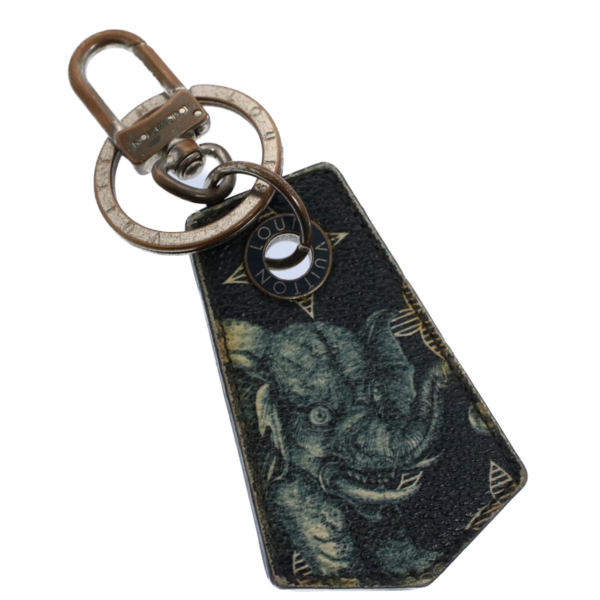 LOUIS VUITTON Monogram Savanna Unchappe Chapman Key Holder MP2038 LV 55967