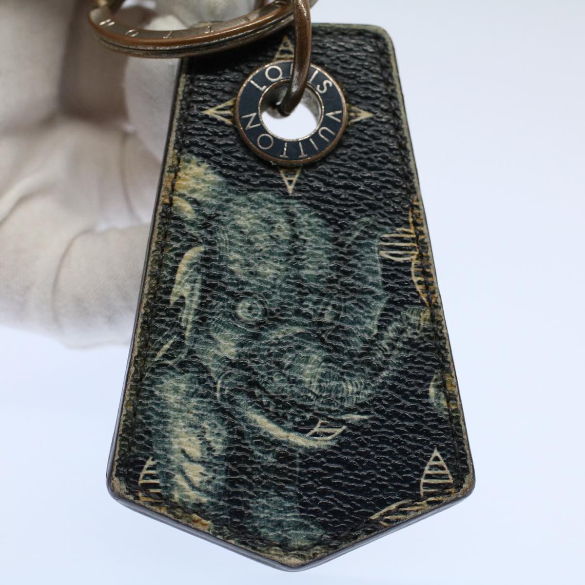 LOUIS VUITTON Monogram Savanna Unchappe Chapman Key Holder MP2038 LV 55967