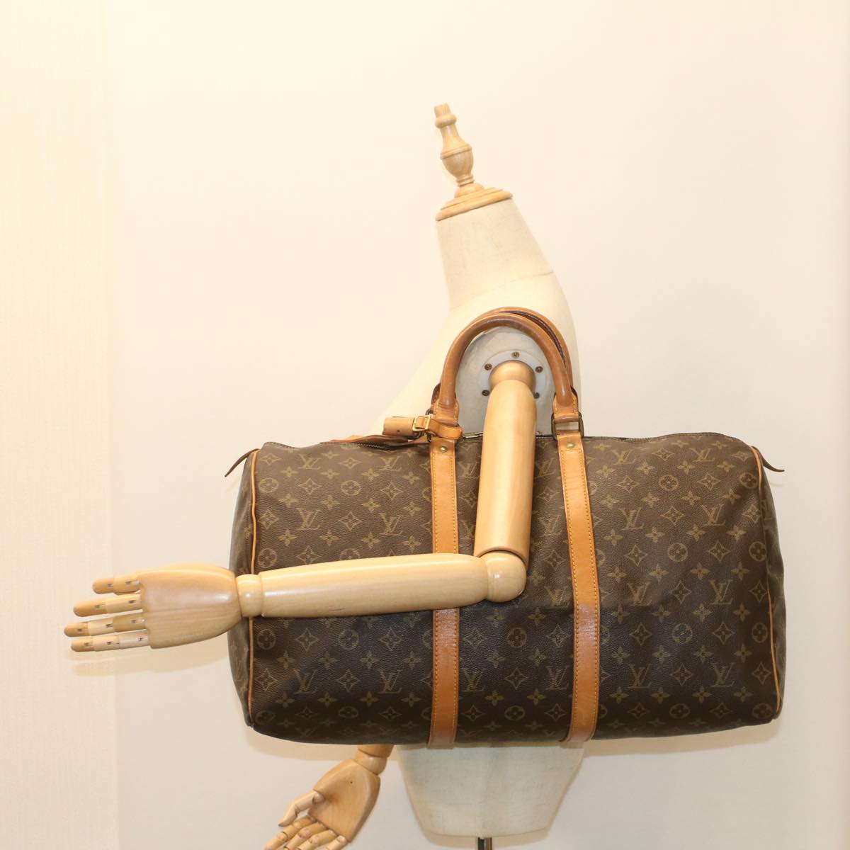LOUIS VUITTON Monogram Keepall 50 Boston Bag M41426 LV 55976