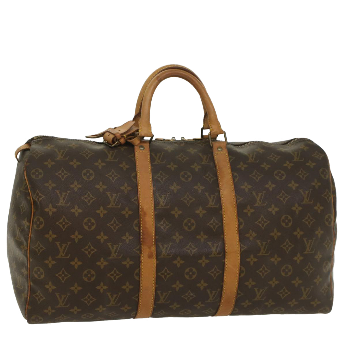 LOUIS VUITTON Monogram Keepall 50 Boston Bag M41426 LV 55977