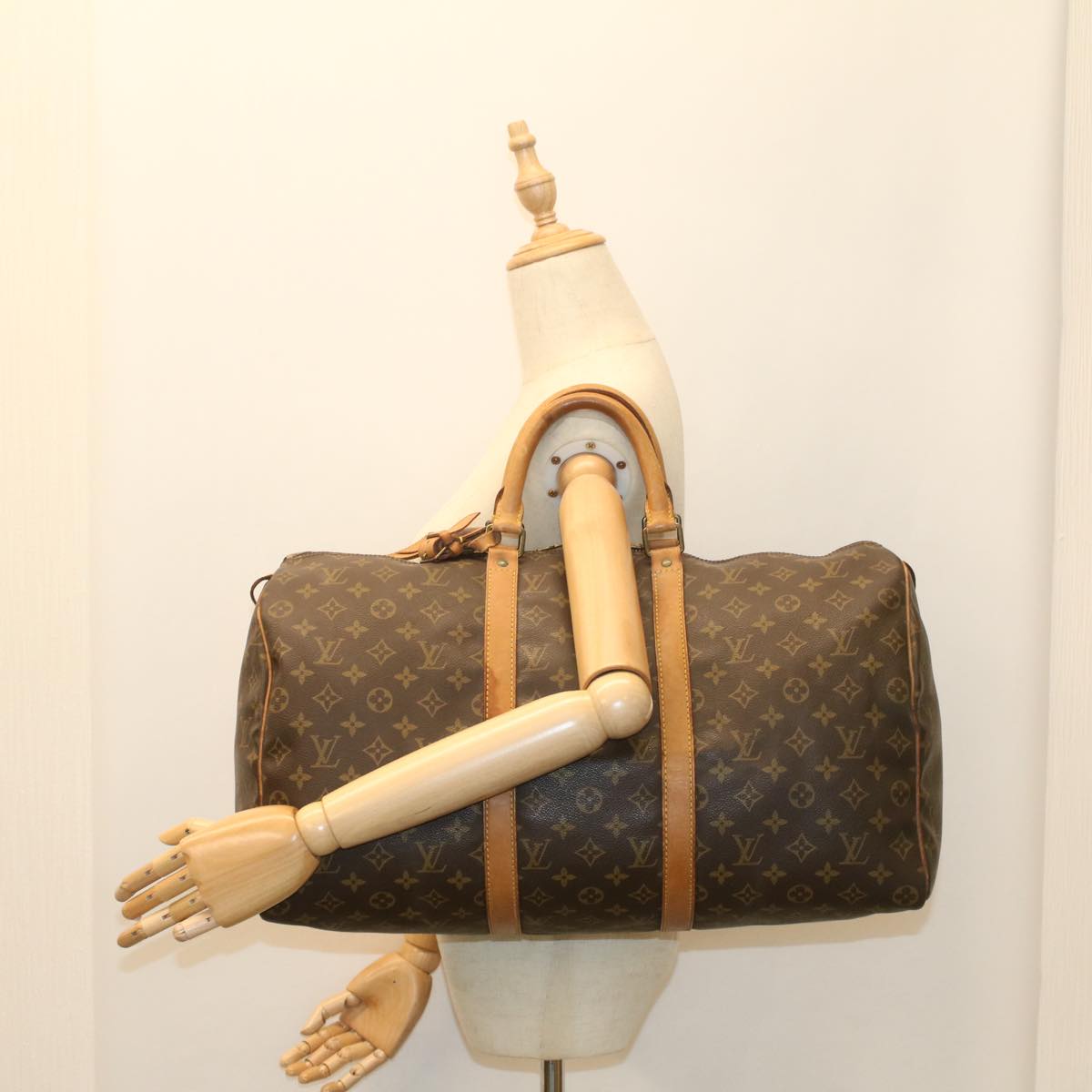 LOUIS VUITTON Monogram Keepall 50 Boston Bag M41426 LV 55977