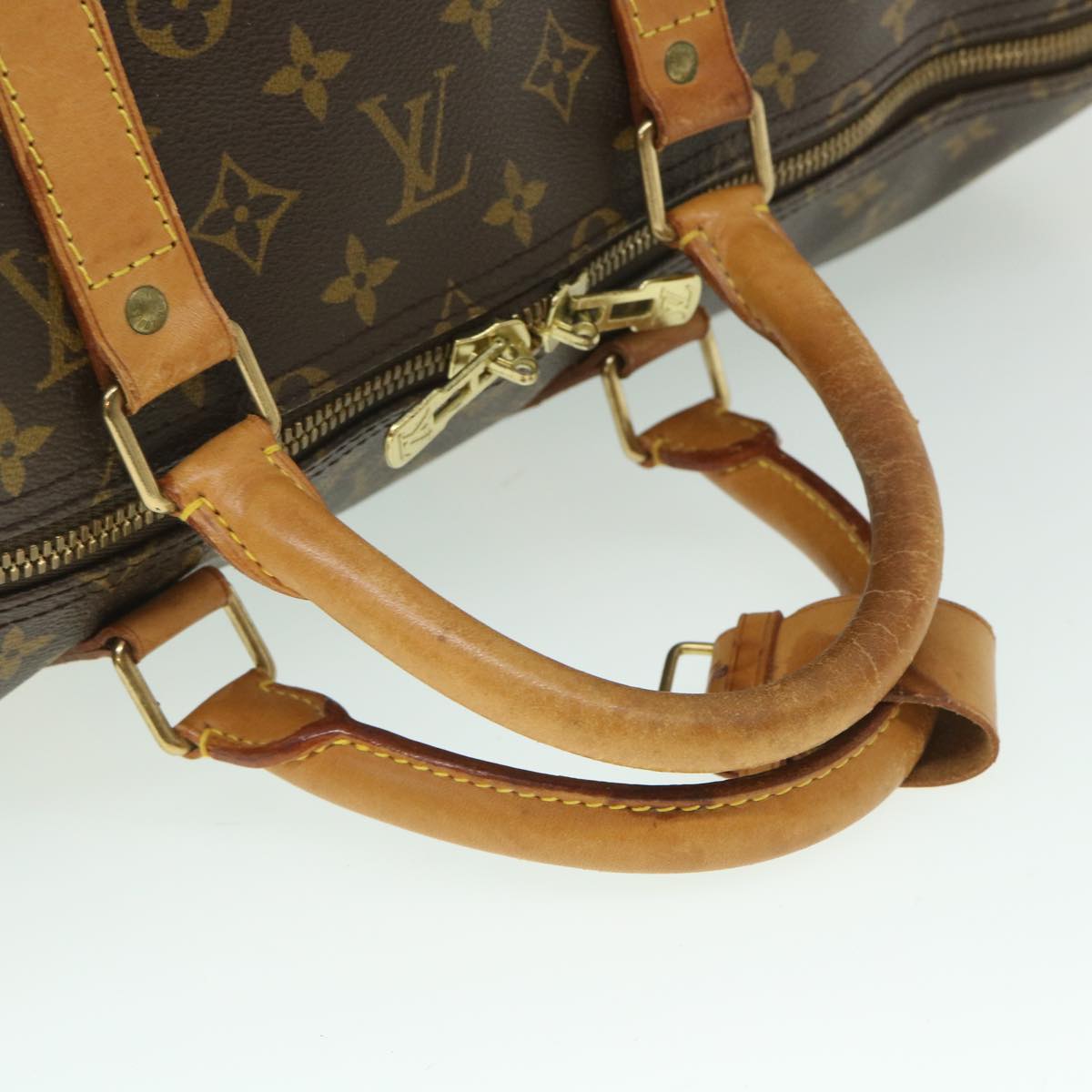 LOUIS VUITTON Monogram Keepall 55 Boston Bag M41424 LV 55984