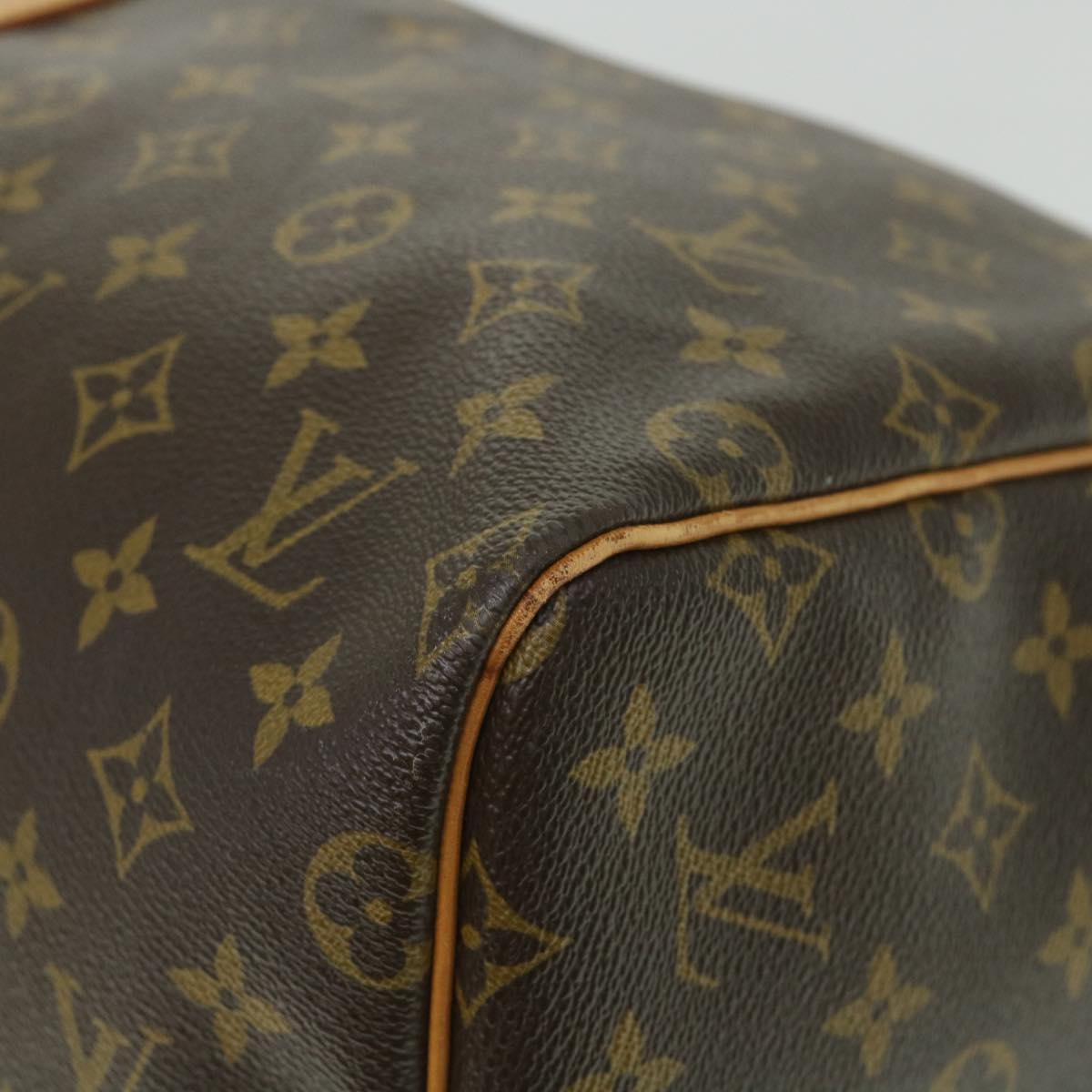 LOUIS VUITTON Monogram Keepall 55 Boston Bag M41424 LV 55985