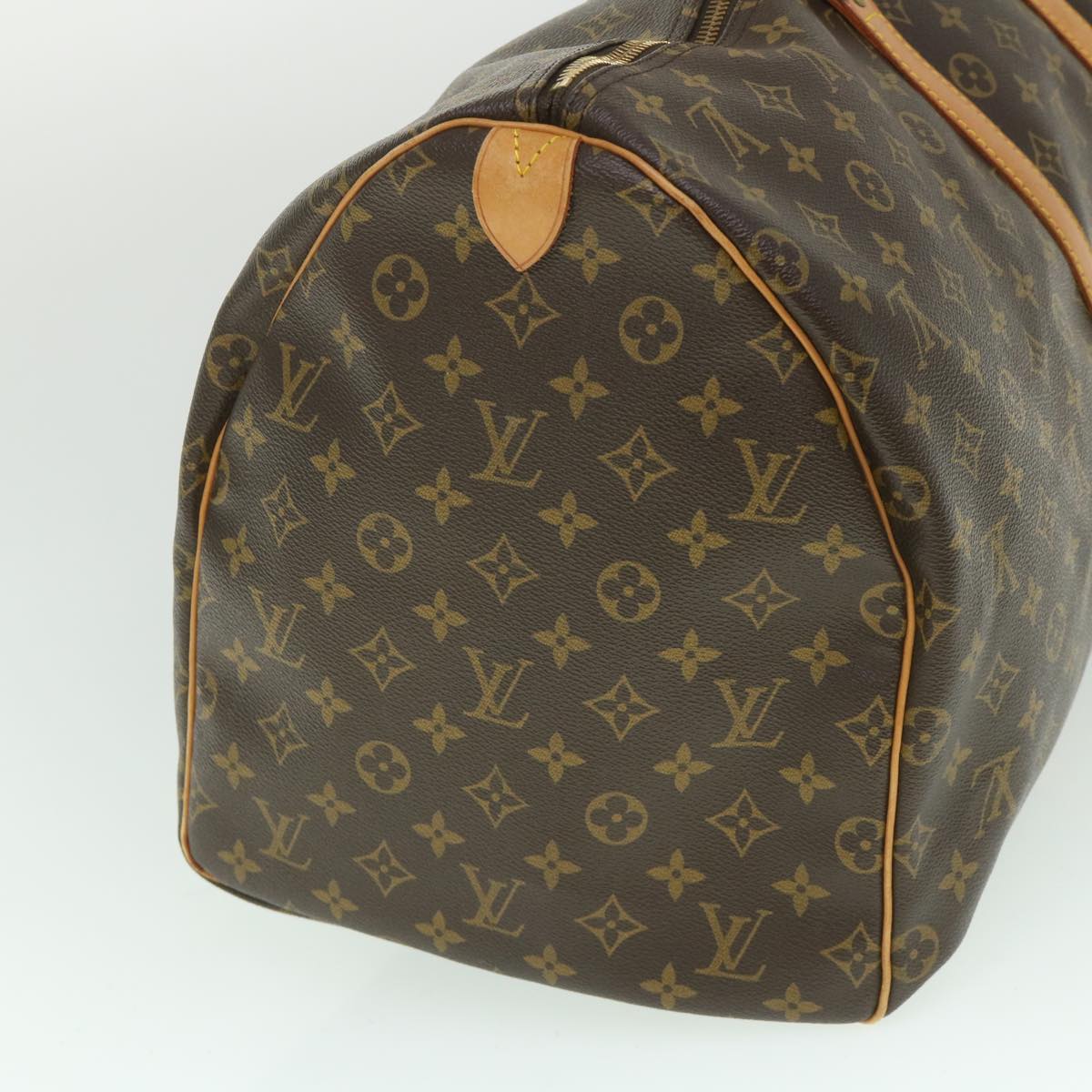 LOUIS VUITTON Monogram Keepall 55 Boston Bag M41424 LV 55985