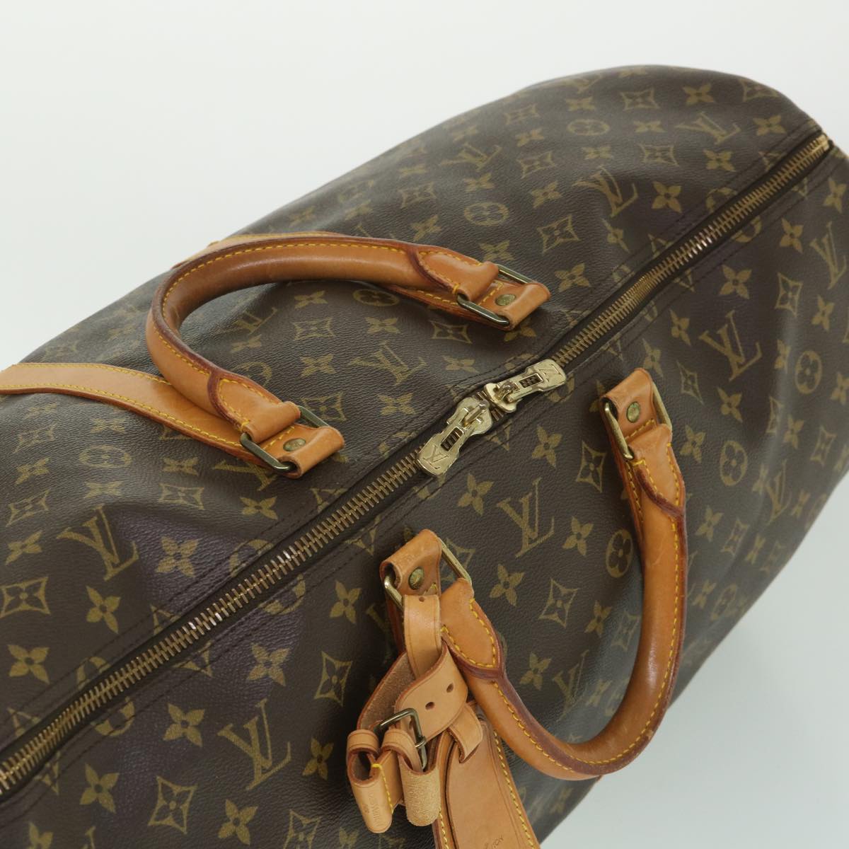 LOUIS VUITTON Monogram Keepall 55 Boston Bag M41424 LV 55985