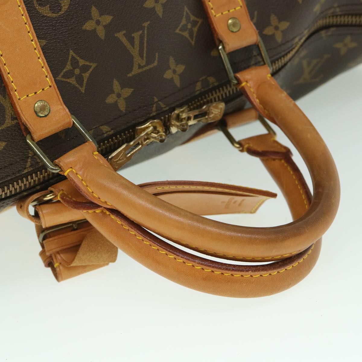 LOUIS VUITTON Monogram Keepall 55 Boston Bag M41424 LV 55985