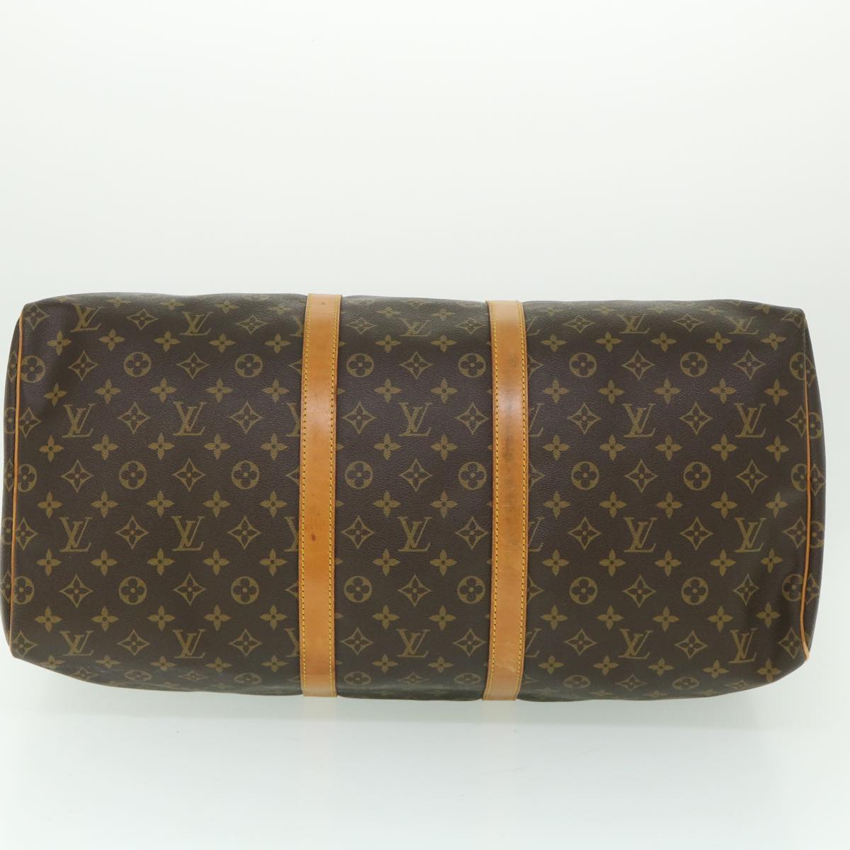 LOUIS VUITTON Monogram Keepall 55 Boston Bag M41424 LV 55985