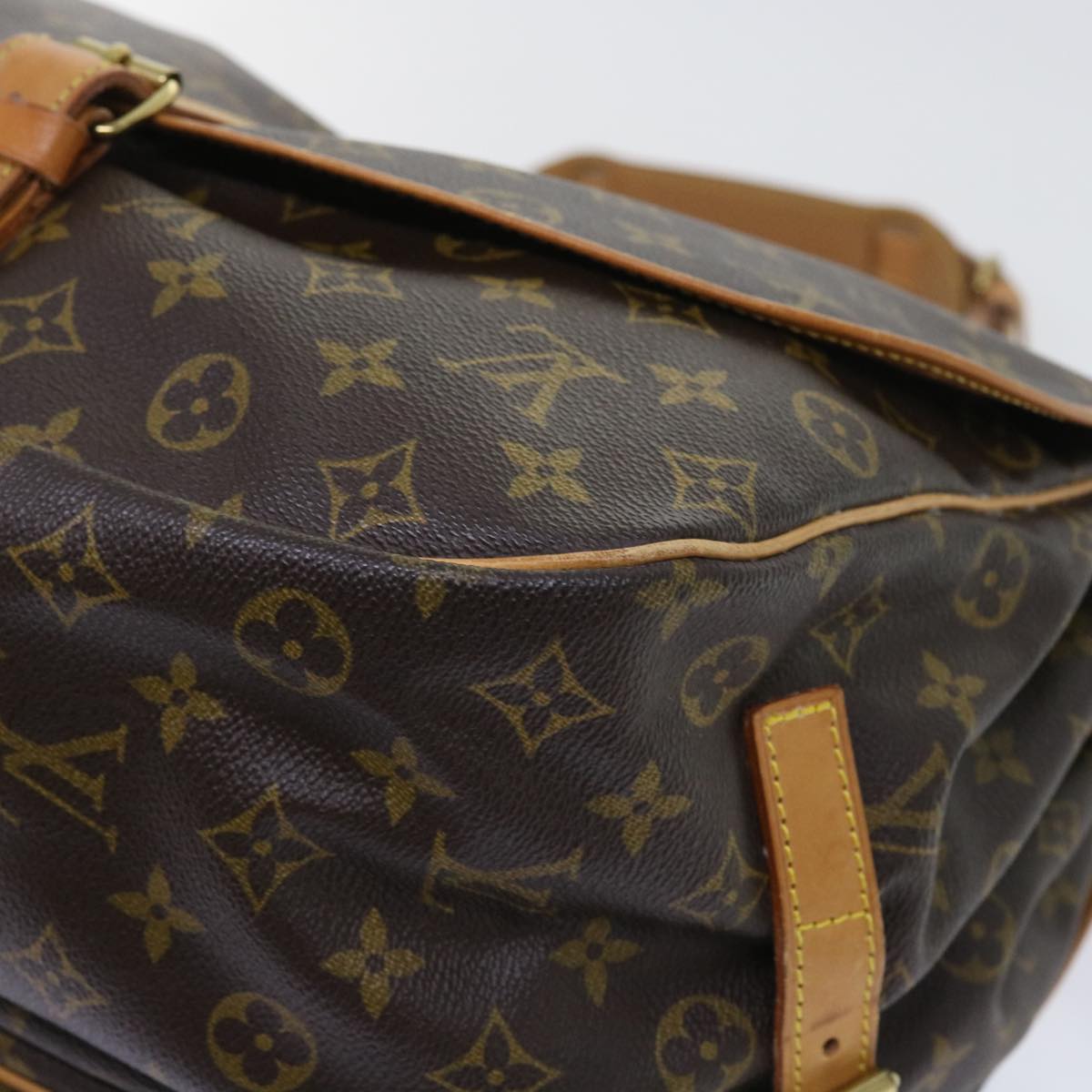 LOUIS VUITTON Monogram Saumur 35 Shoulder Bag M42254 LV 55990
