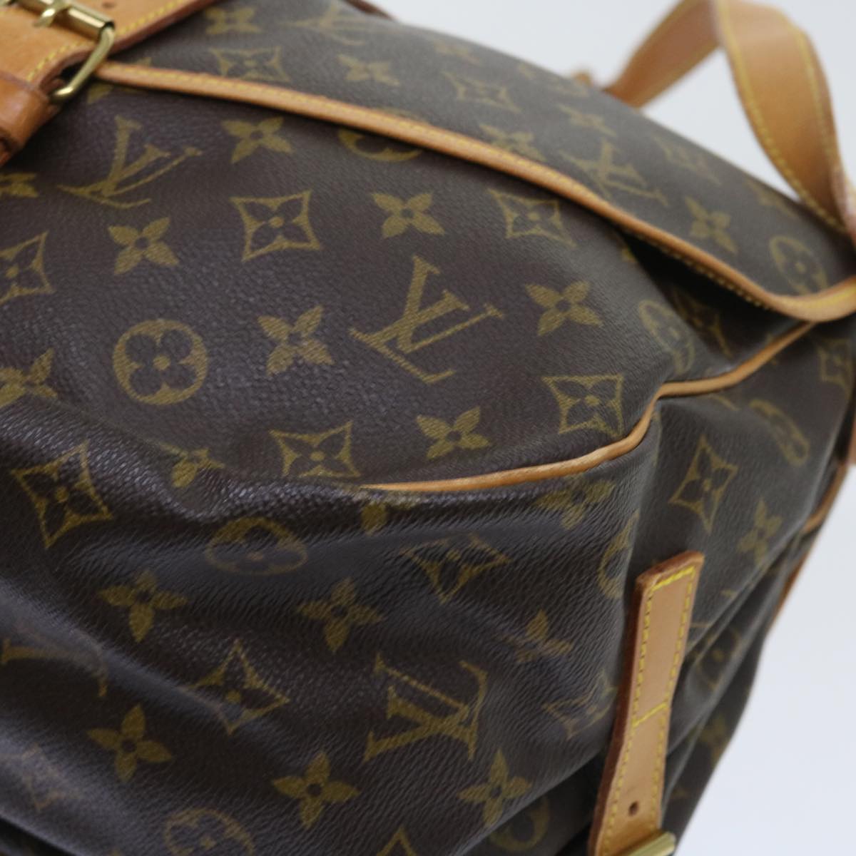 LOUIS VUITTON Monogram Saumur 35 Shoulder Bag M42254 LV 55990