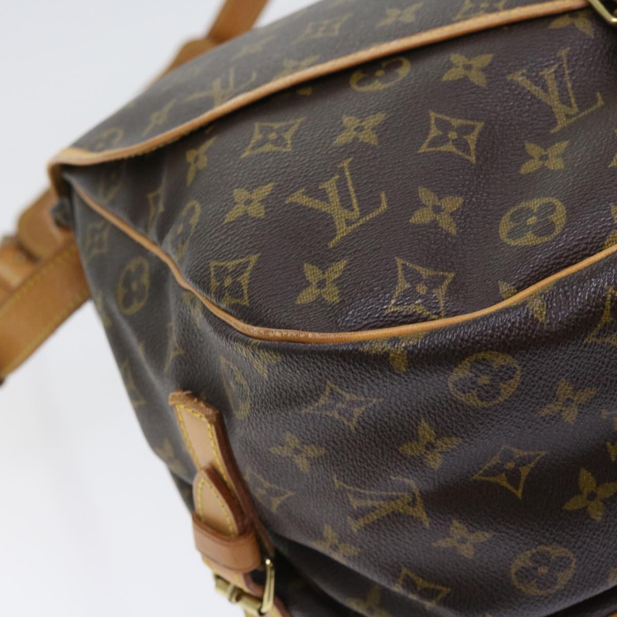 LOUIS VUITTON Monogram Saumur 35 Shoulder Bag M42254 LV 55990