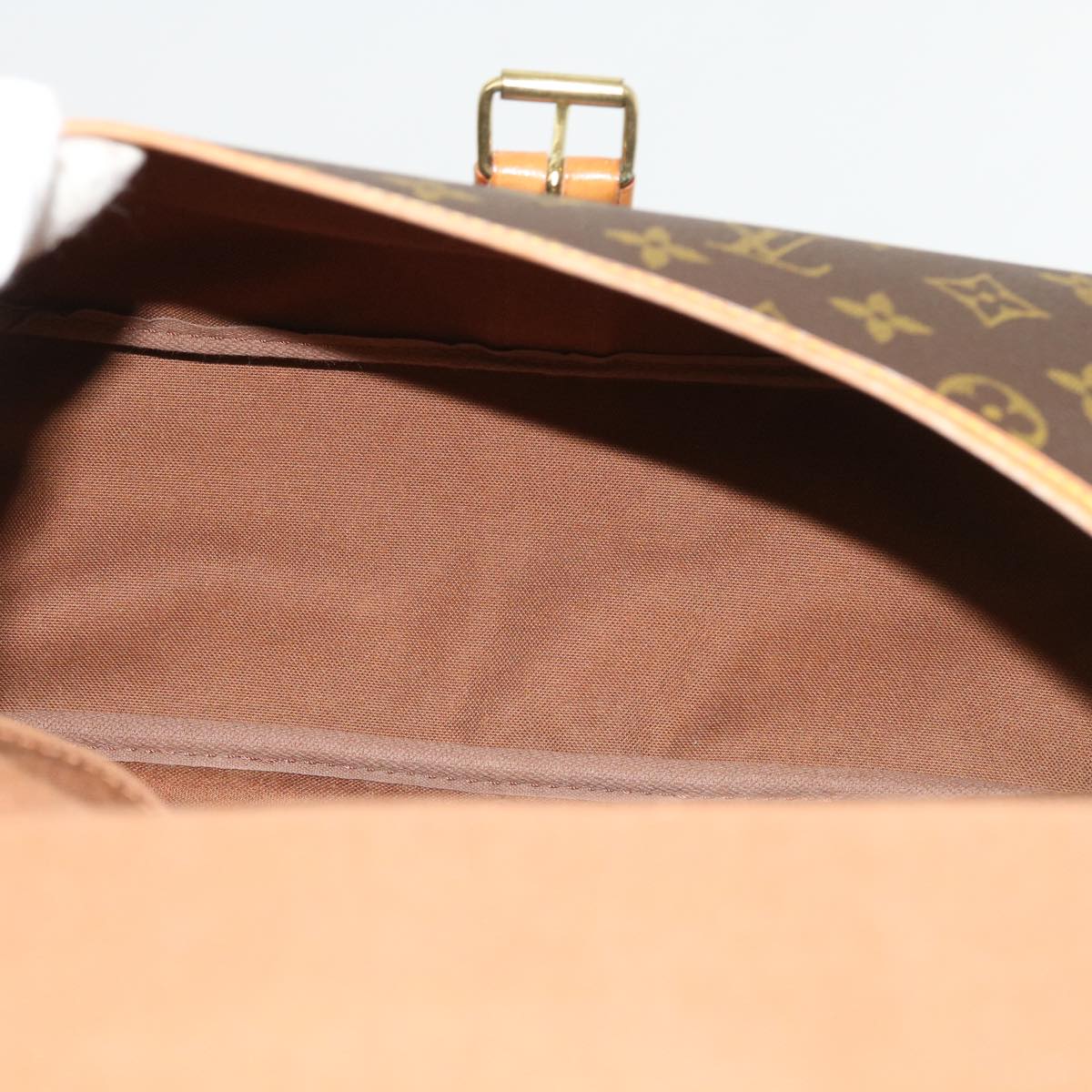LOUIS VUITTON Monogram Saumur 35 Shoulder Bag M42254 LV 55990