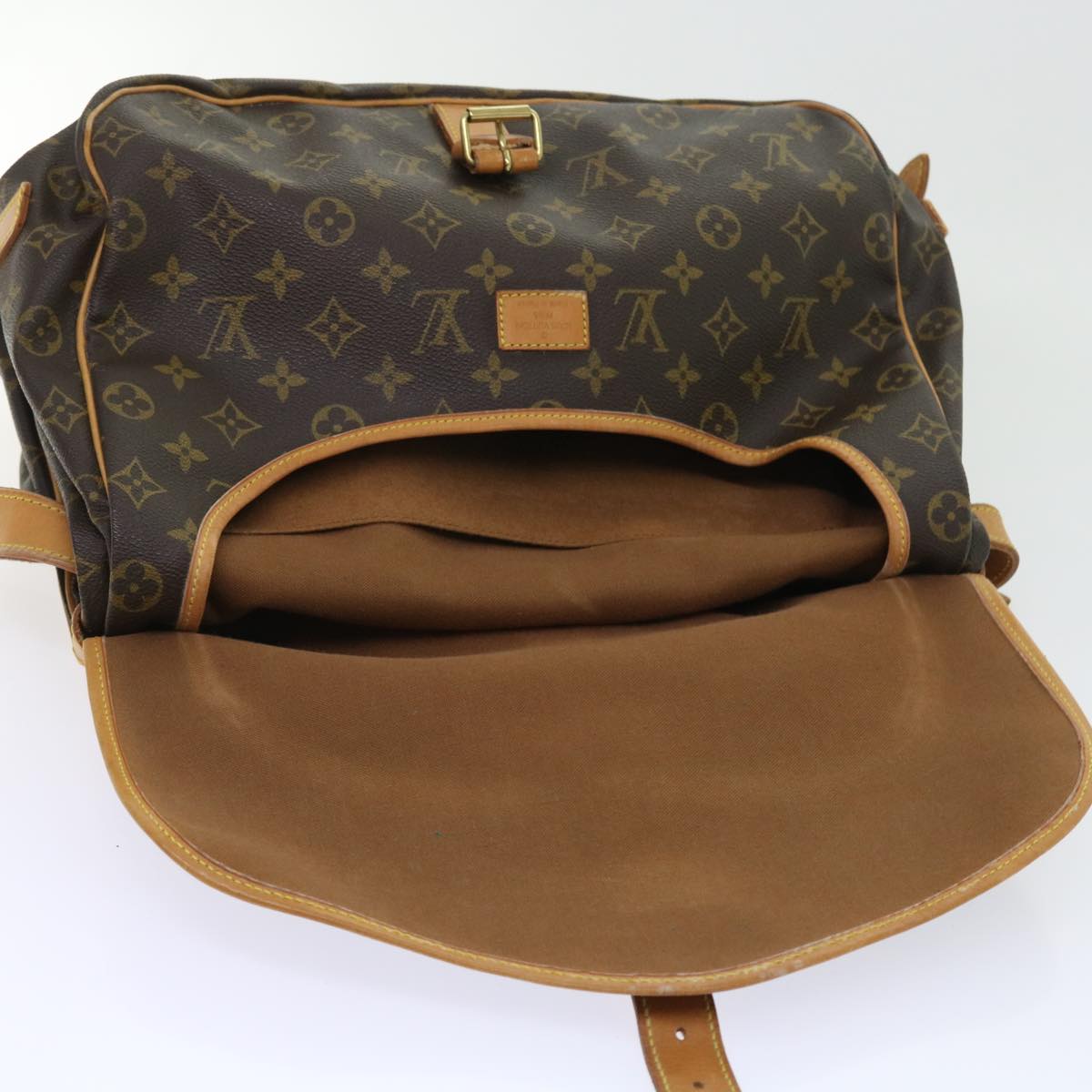 LOUIS VUITTON Monogram Saumur 35 Shoulder Bag M42254 LV 55990
