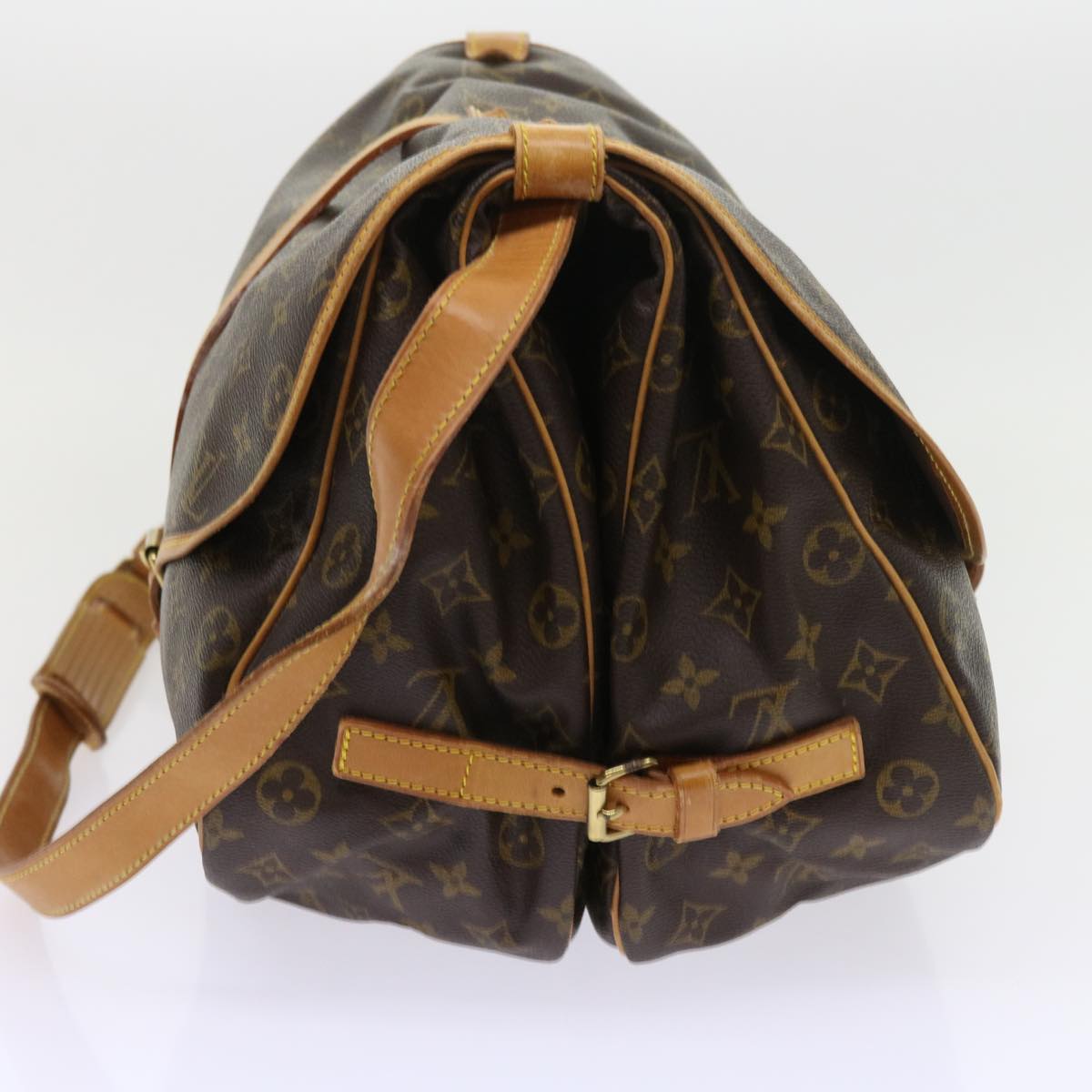 LOUIS VUITTON Monogram Saumur 35 Shoulder Bag M42254 LV 55990