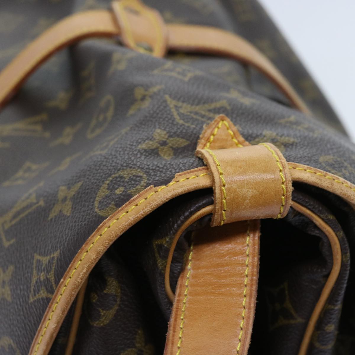 LOUIS VUITTON Monogram Saumur 35 Shoulder Bag M42254 LV 55990