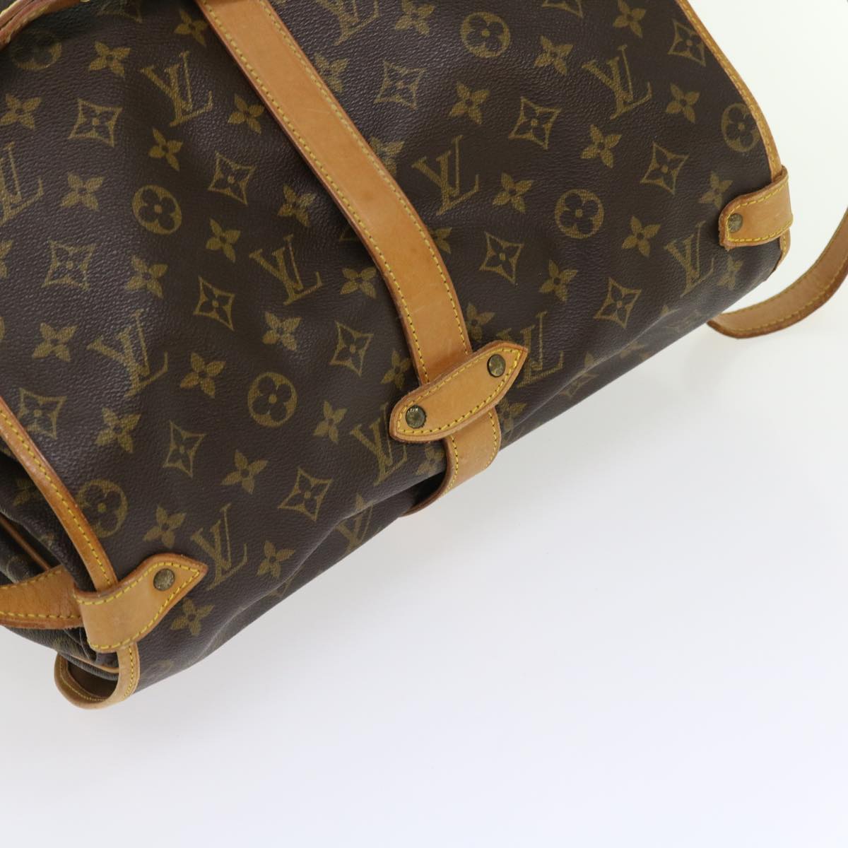 LOUIS VUITTON Monogram Saumur 35 Shoulder Bag M42254 LV 55990