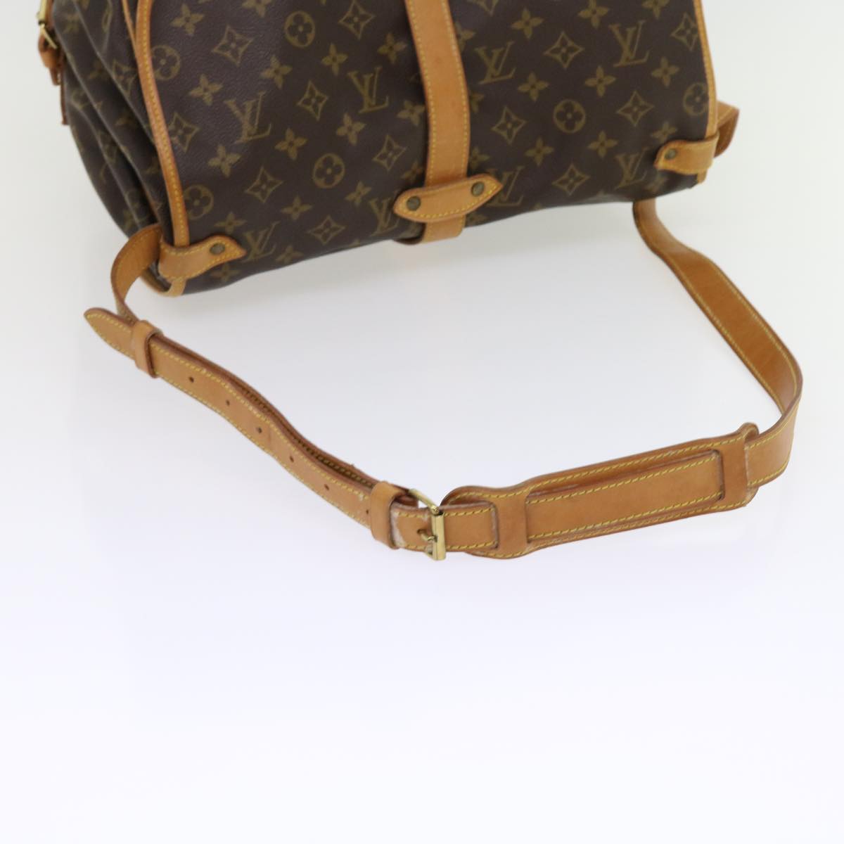 LOUIS VUITTON Monogram Saumur 35 Shoulder Bag M42254 LV 55990