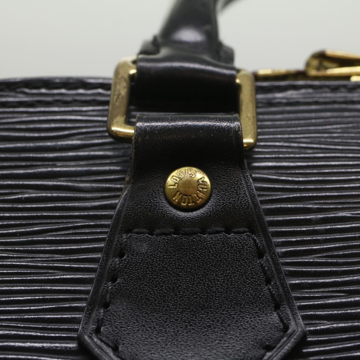 LOUIS VUITTON Epi Alma Hand Bag Black M52142 LV 55991